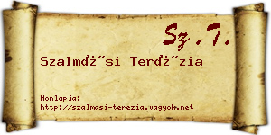 Szalmási Terézia névjegykártya