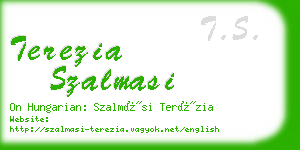 terezia szalmasi business card